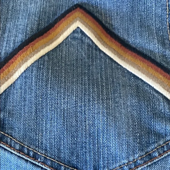 A/X Armani Exchange Blue Jeans with Embroidery - Picture 3 of 6